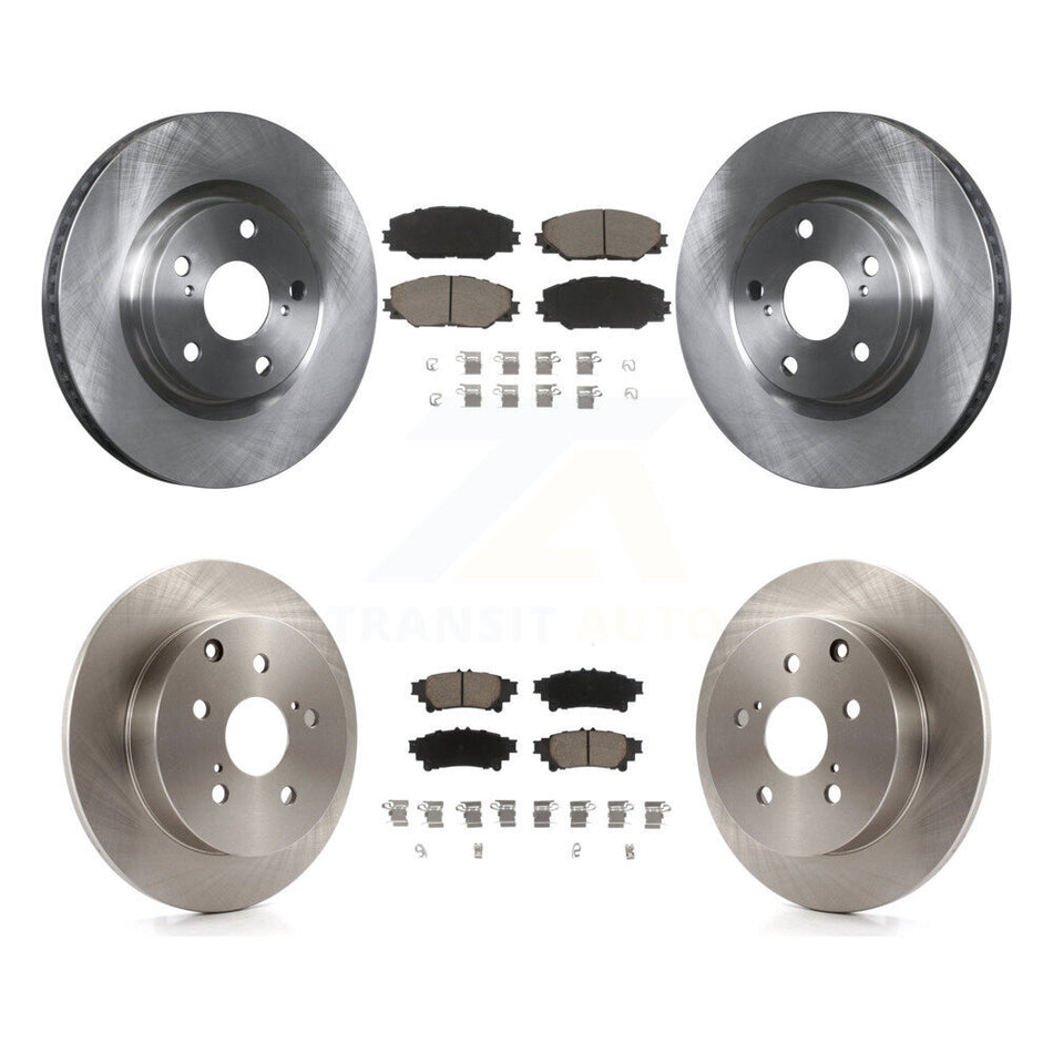 Front Rear Disc Brake Rotors And Ceramic Pads Kit For 2016-2019 Toyota Mirai K8C-101545