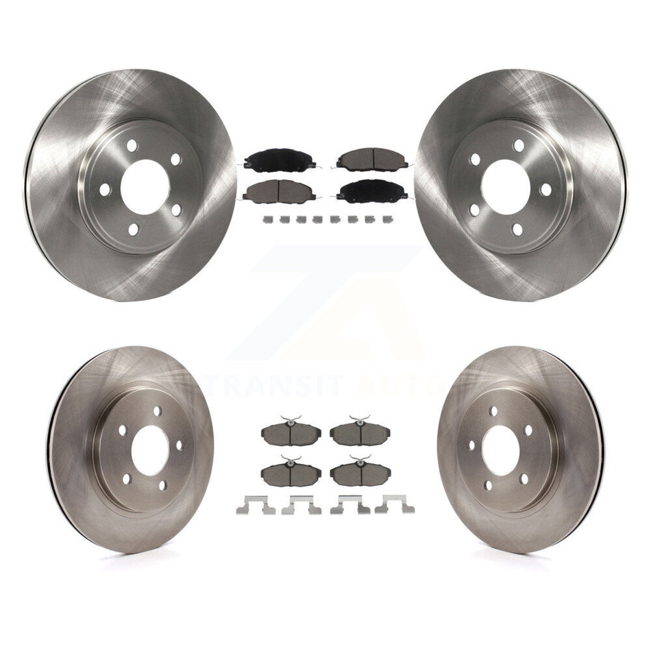Front Rear Disc Brake Rotors And Ceramic Pads Kit For 2009 Ford Mustang Bullitt K8C-101562