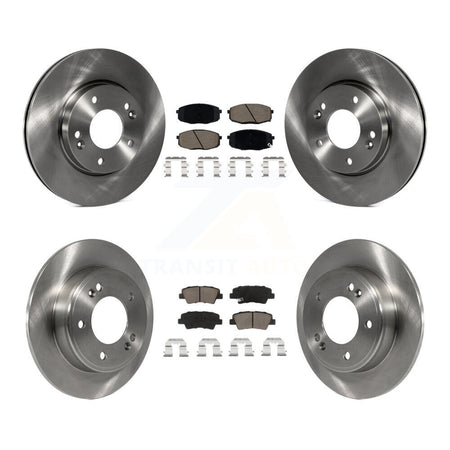 Front Rear Disc Brake Rotors And Ceramic Pads Kit For 2014-2016 Kia Soul K8C-101572