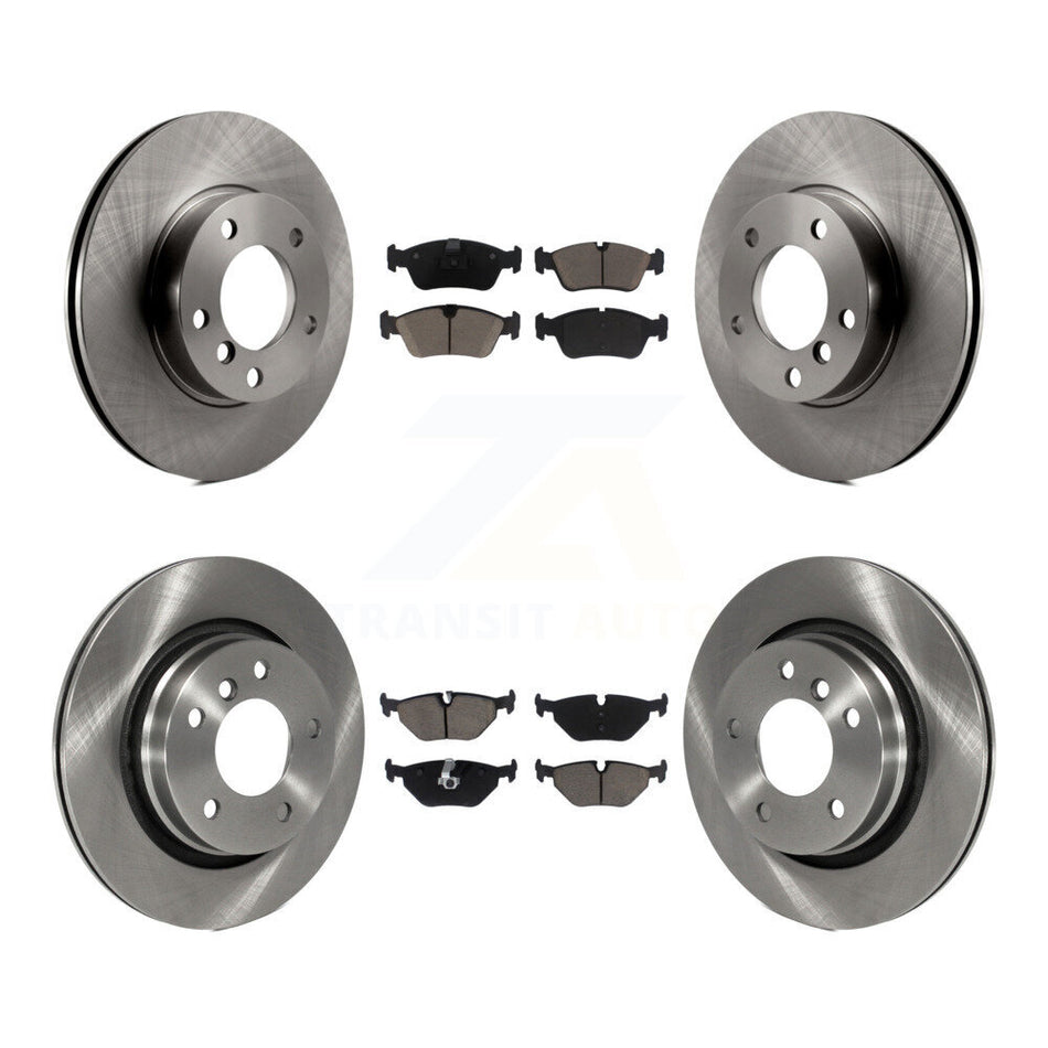 Front Rear Disc Brake Rotors And Ceramic Pads Kit For 1998-1998 BMW 328i 328is With 294mm Diameter Rotor K8C-101577