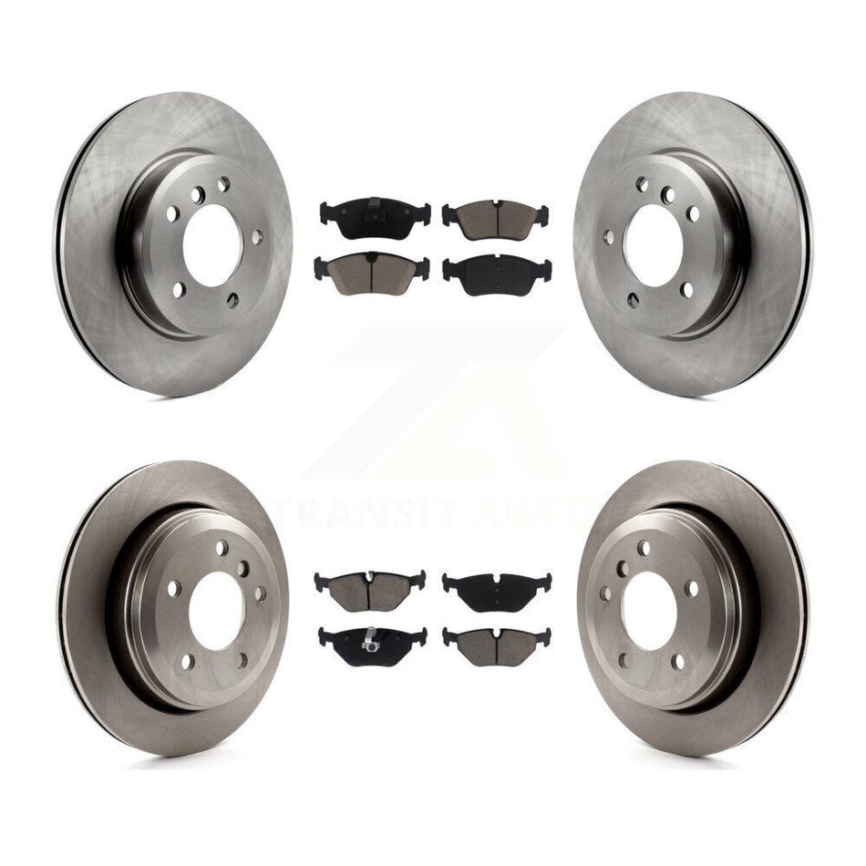 Front Rear Disc Brake Rotors And Ceramic Pads Kit For 2001-2005 BMW 325xi K8C-101581