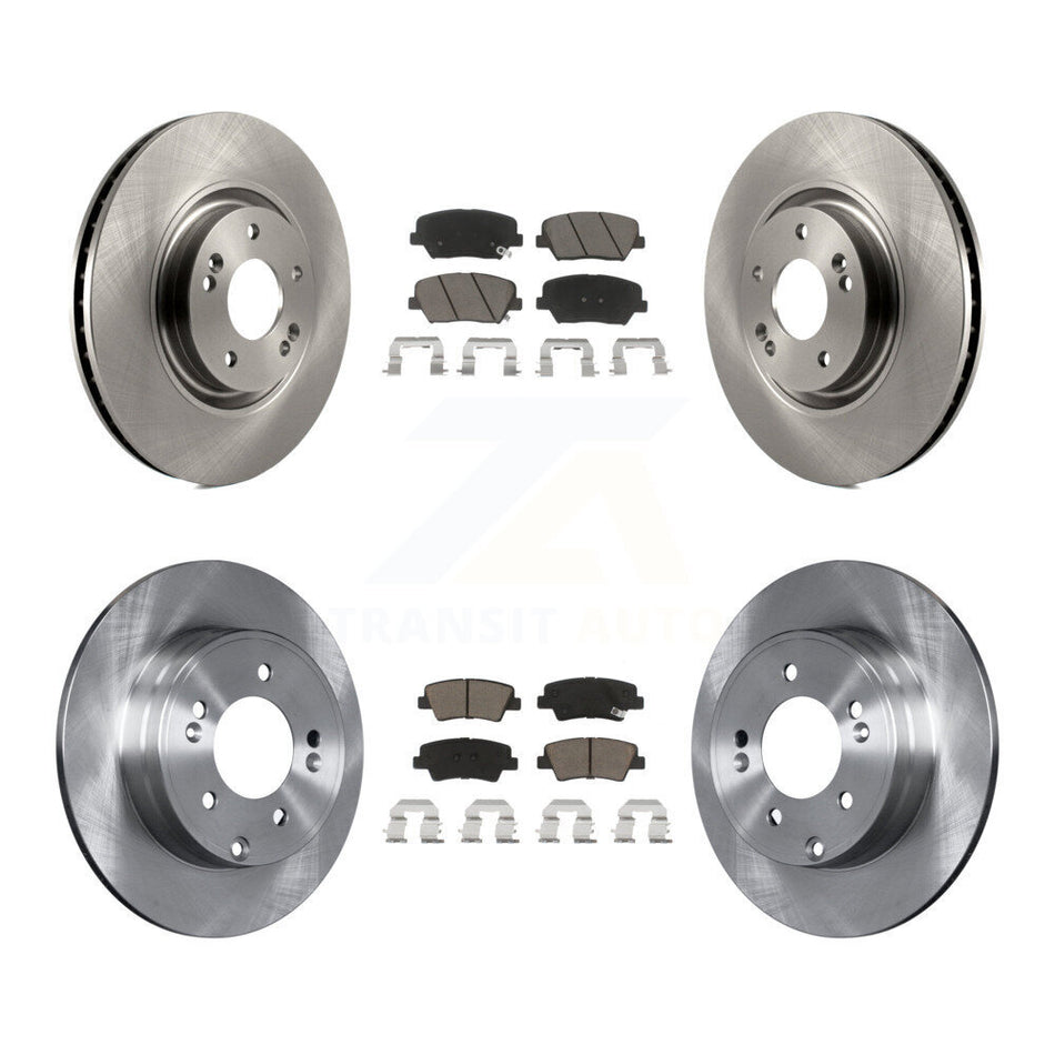 Front Rear Disc Brake Rotors And Ceramic Pads Kit For Hyundai Azera K8C-101582