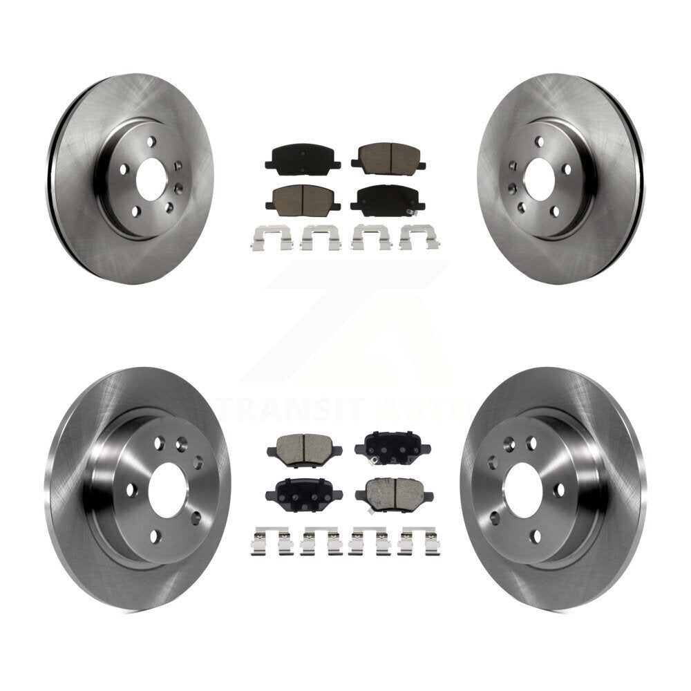 Front Rear Disc Brake Rotors And Ceramic Pads Kit For Buick Encore Chevrolet Trax K8C-101591