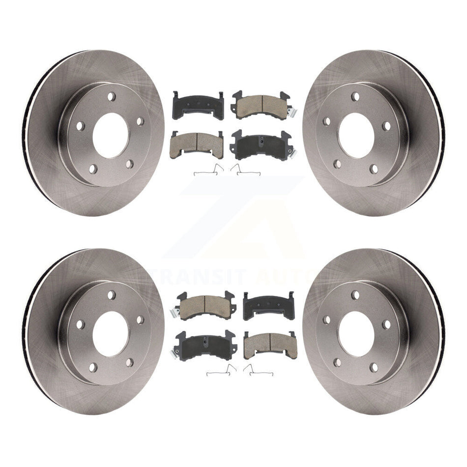 Front Rear Disc Brake Rotors And Ceramic Pads Kit For Cadillac Eldorado Buick Riviera Seville Oldsmobile Toronado K8C-101602