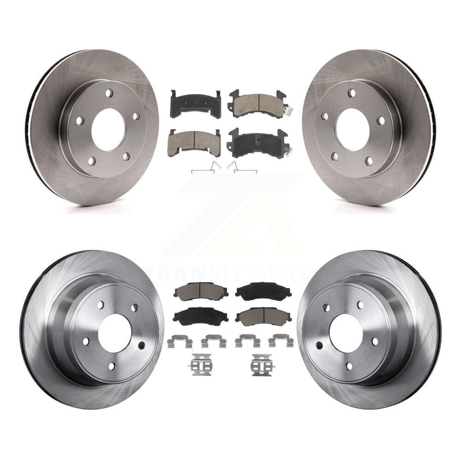 Front Rear Disc Brake Rotors And Ceramic Pads Kit For 1997-1997 Chevrolet S10 GMC Sonoma 4WD K8C-101603
