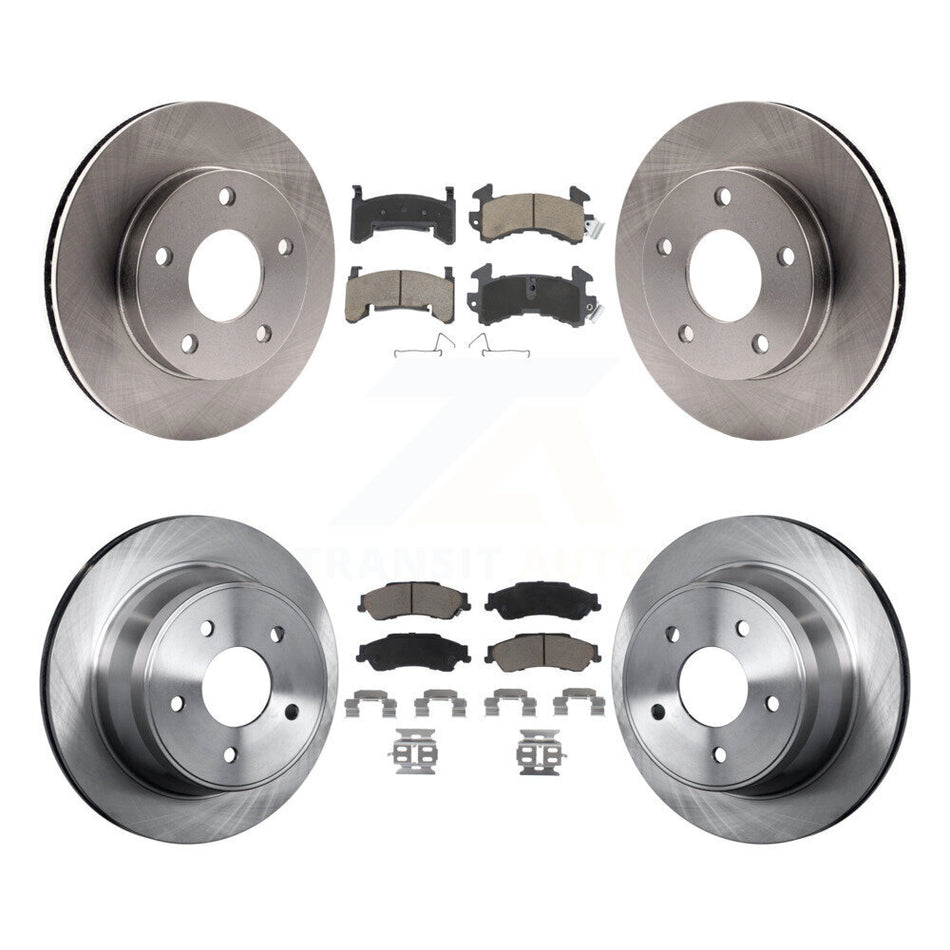 Front Rear Disc Brake Rotors And Ceramic Pads Kit For 1997-1997 Chevrolet S10 GMC Sonoma 4WD K8C-101603
