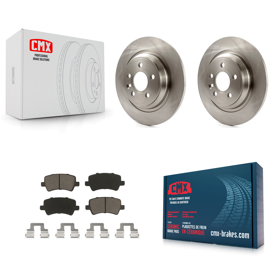 Rear Disc Brake Rotors And Ceramic Pads Kit For Volvo S60 XC70 S80 V60 Cross Country V70 K8C-101633