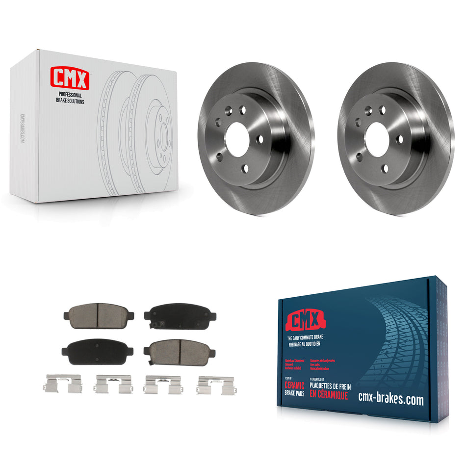 Rear Disc Brake Rotors And Ceramic Pads Kit For Chevrolet Cruze Sonic Buick Encore Trax Limited K8C-101638