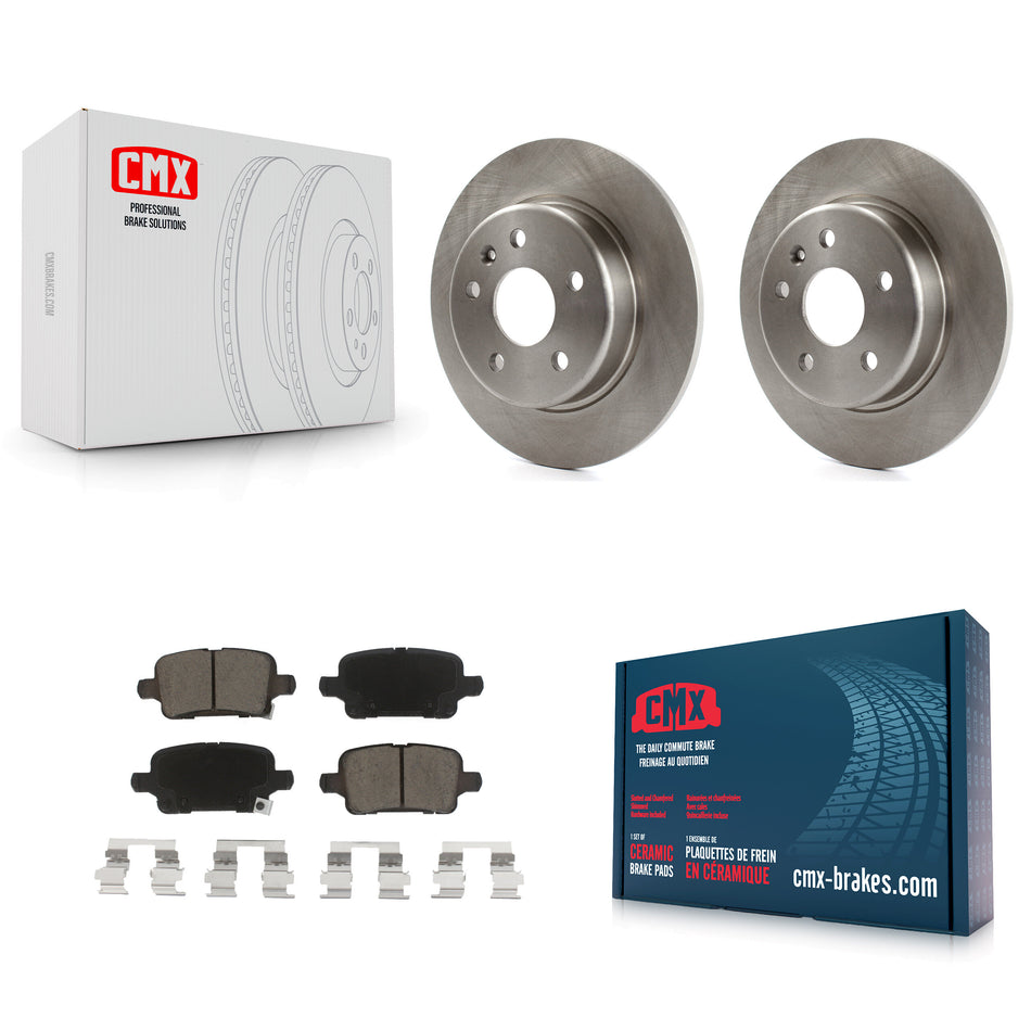 Rear Disc Brake Rotors And Ceramic Pads Kit For Chevrolet Cruze Volt Bolt EV EUV K8C-101642