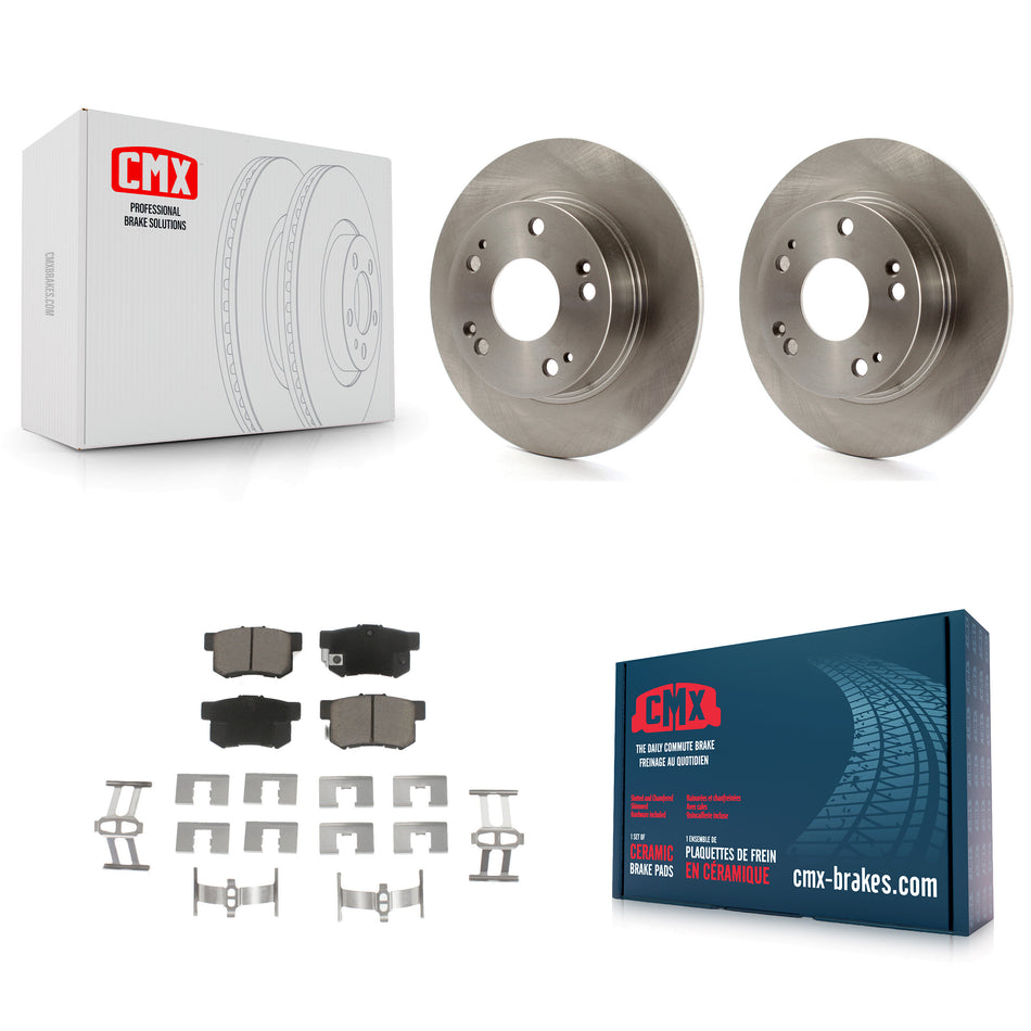 Rear Disc Brake Rotors And Ceramic Pads Kit For Honda Accord Acura TSX K8C-101656
