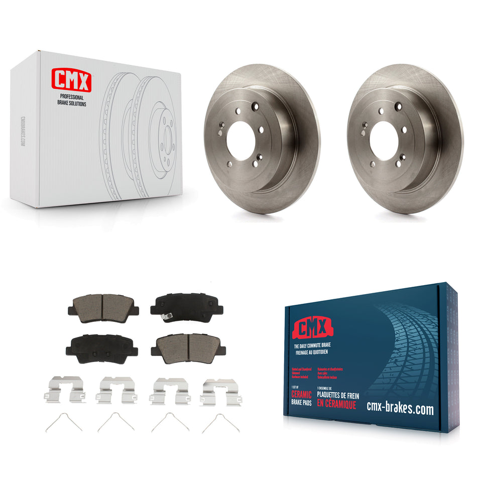 Rear Disc Brake Rotors And Ceramic Pads Kit For Hyundai Tucson Kia Sportage K8C-101670