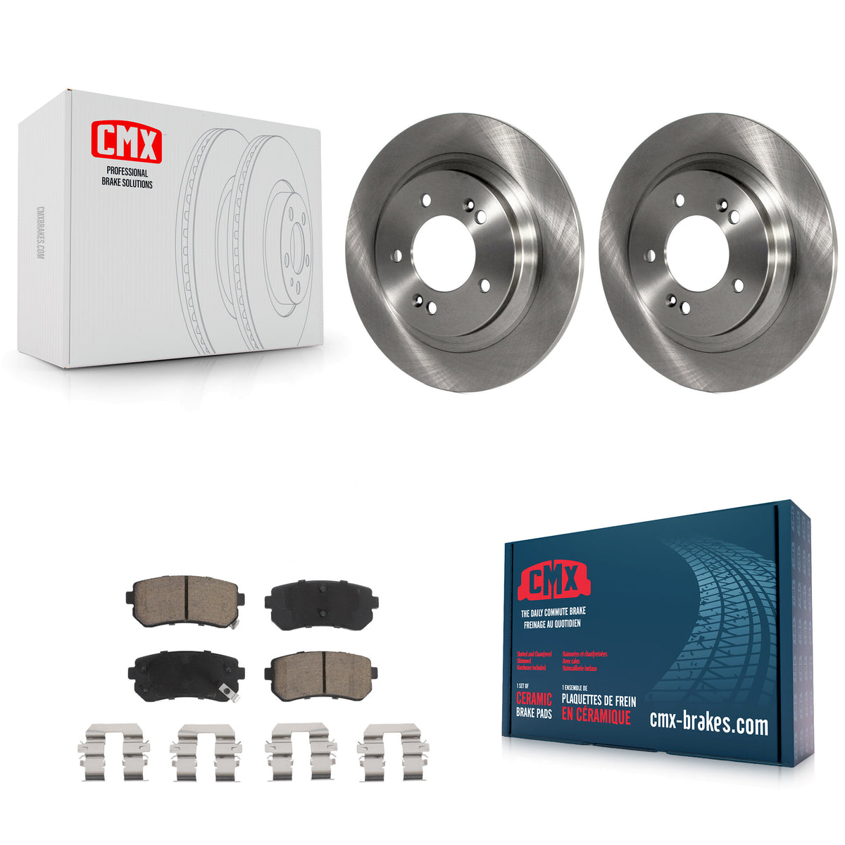 Rear Brake Rotor Ceramic Pad Kit For Kia Optima LX EX 1.6T With Electric Parking K8C-101671