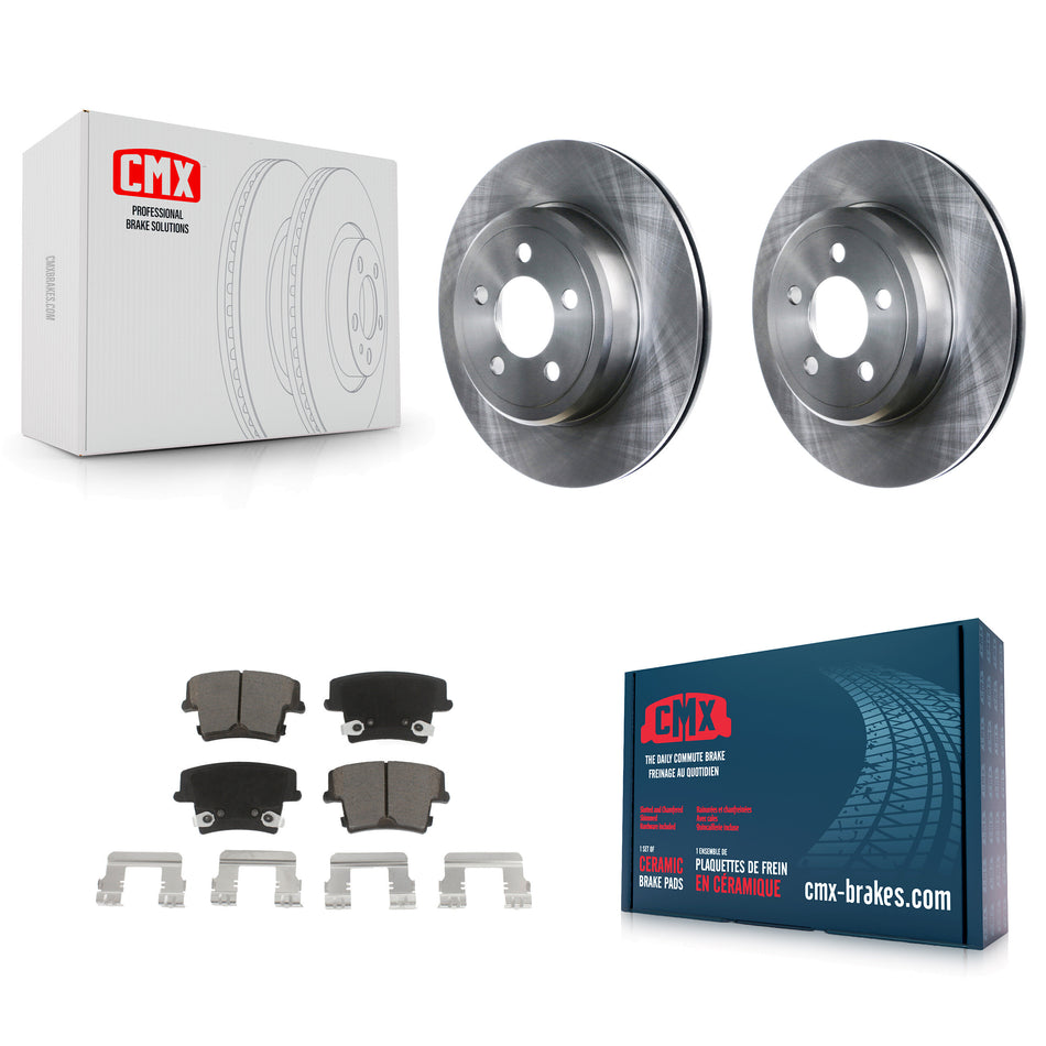 Rear Disc Brake Rotors And Ceramic Pads Kit For Dodge Charger Chrysler 300 Challenger Magnum K8C-101681