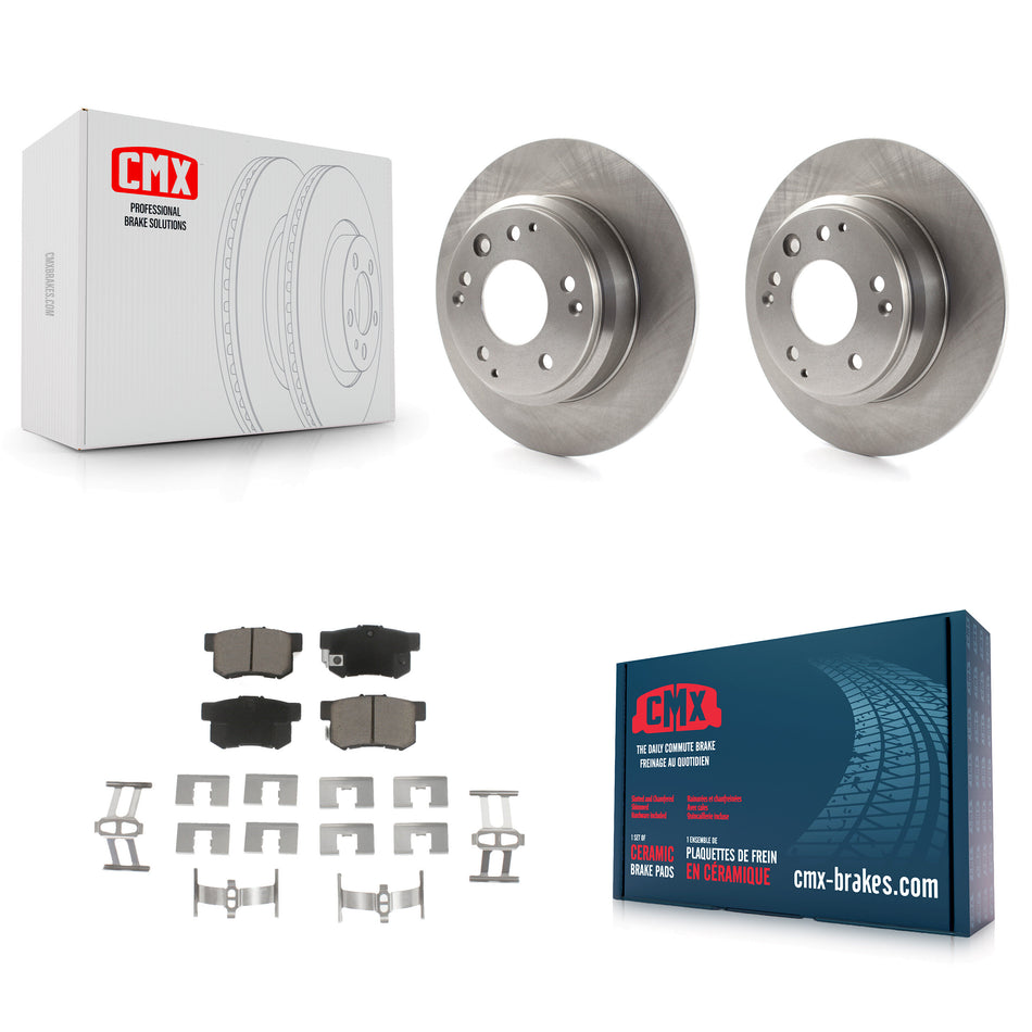 Rear Disc Brake Rotors And Ceramic Pads Kit For Acura Honda Odyssey Legend RL Isuzu Oasis K8C-101699