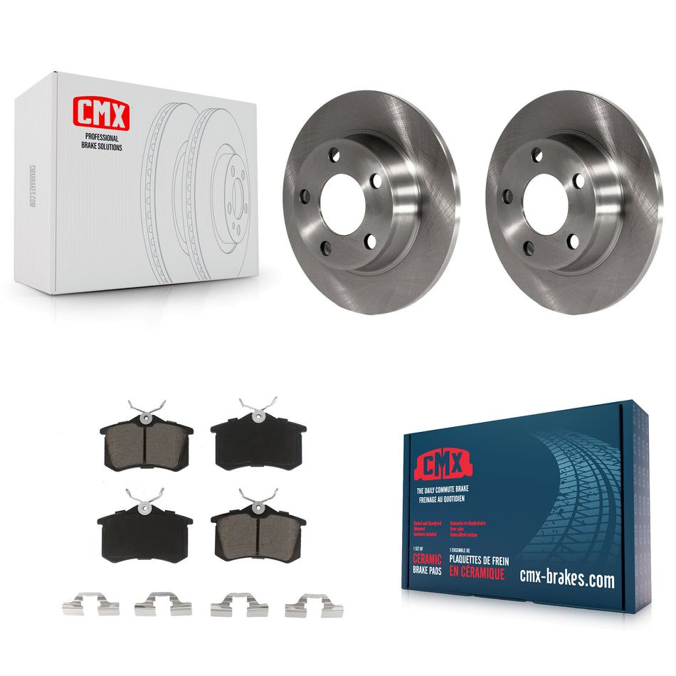 Rear Disc Brake Rotors And Ceramic Pads Kit For Audi A6 Quattro Allroad K8C-101700