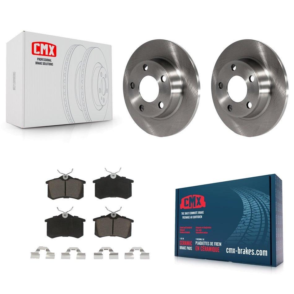 Rear Disc Brake Rotors And Ceramic Pads Kit For Audi A6 Quattro Allroad K8C-101702