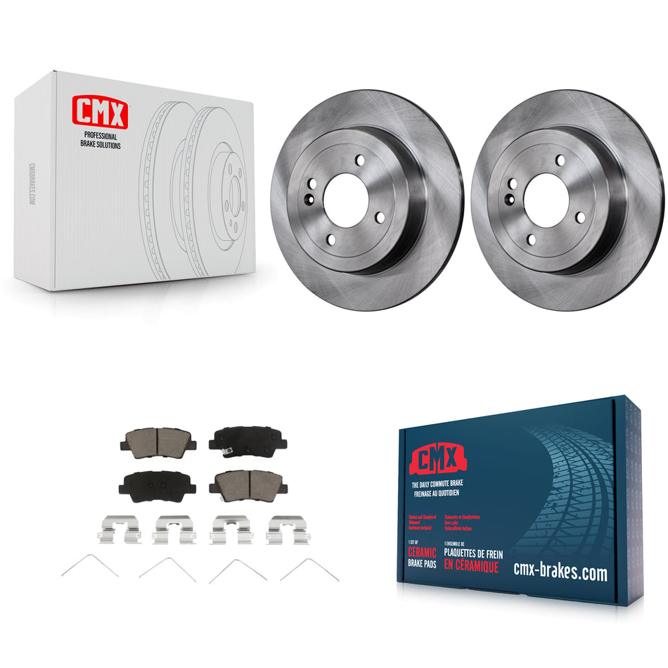 Rear Disc Brake Rotors And Ceramic Pads Kit For Hyundai Accent Kia Rio K8C-101706