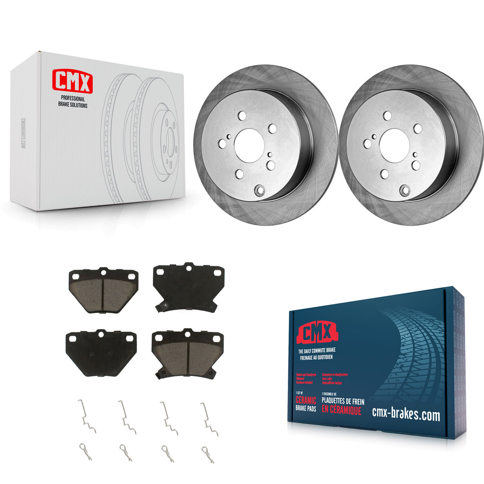 Rear Disc Brake Rotors And Ceramic Pads Kit For Toyota Corolla Matrix Pontiac Vibe Celica K8C-101713