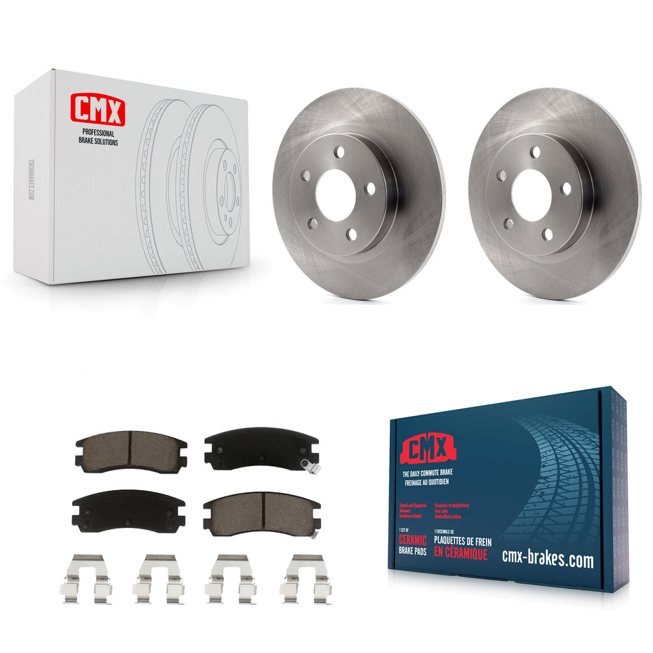 Rear Disc Brake Rotors And Ceramic Pads Kit For Cadillac DeVille Buick Park Avenue Seville Pontiac Bonneville K8C-101726