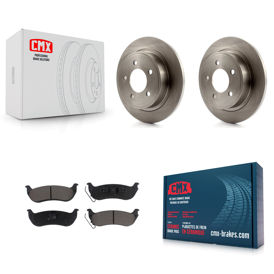 Rear Disc Brake Rotors And Ceramic Pads Kit For 2004-2008 Chrysler Pacifica K8C-101735