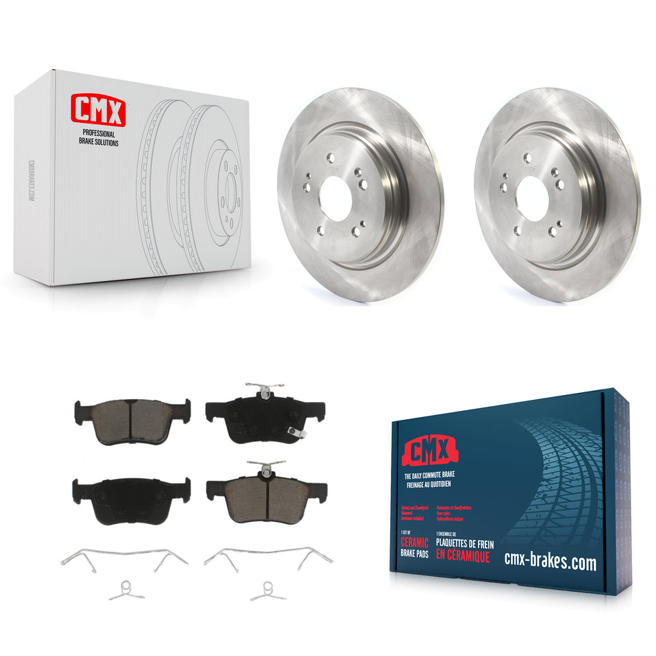 Rear Disc Brake Rotors And Ceramic Pads Kit For 2019-2022 Acura RDX K8C-101737