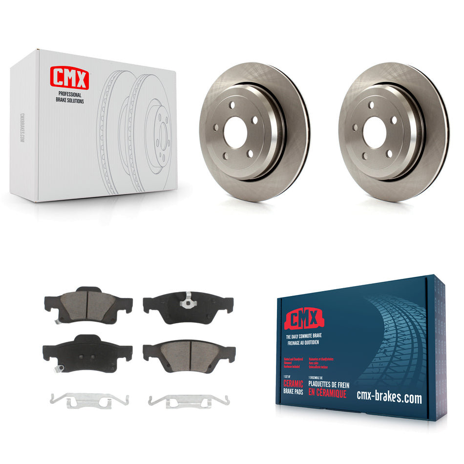 Rear Disc Brake Rotors And Ceramic Pads Kit For Jeep Grand Cherokee Dodge Durango WK K8C-101742