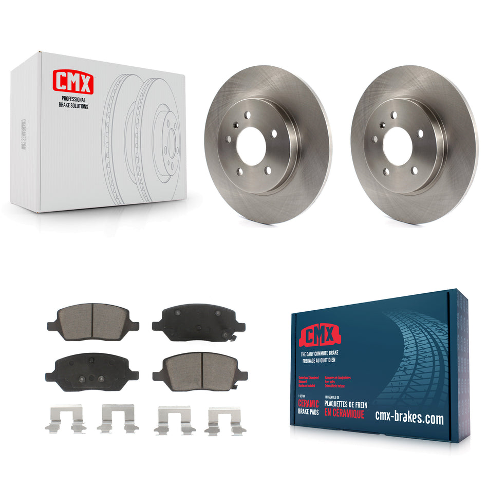 Rear Disc Brake Rotors And Ceramic Pads Kit For 2005-2005 Chevrolet Uplander Pontiac Montana Buick Terraza Saturn Relay K8C-101745