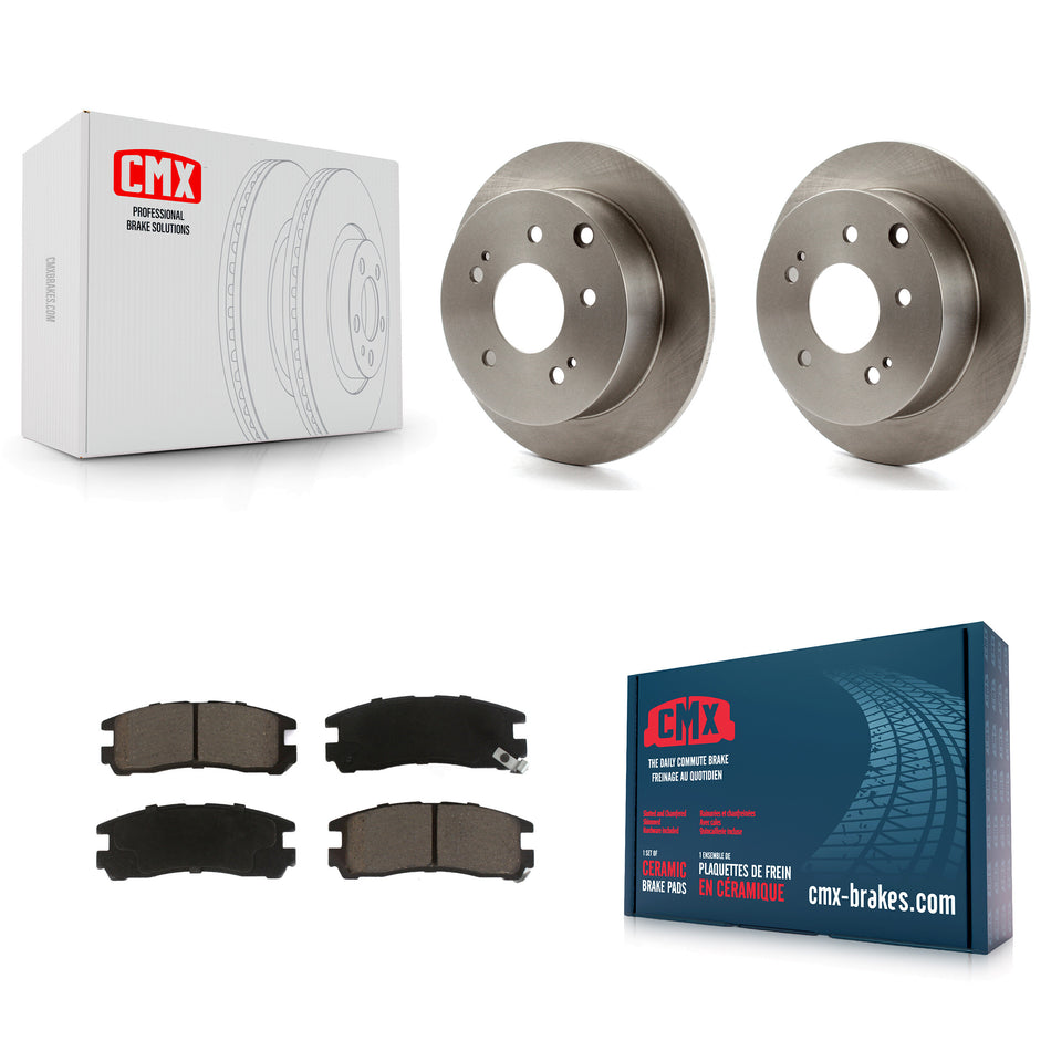 Rear Disc Brake Rotors And Ceramic Pads Kit For Mitsubishi Galant Eclipse K8C-101754