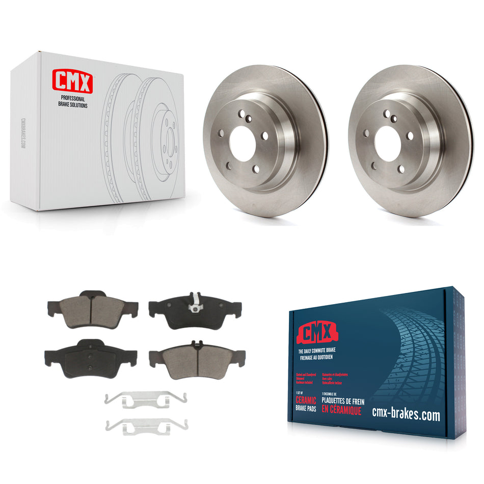 Rear Disc Brake Rotors And Ceramic Pads Kit For Mercedes-Benz E350 E320 E500 CLS550 E400 CLS500 CLS400 E550 E63 AMG K8C-101762