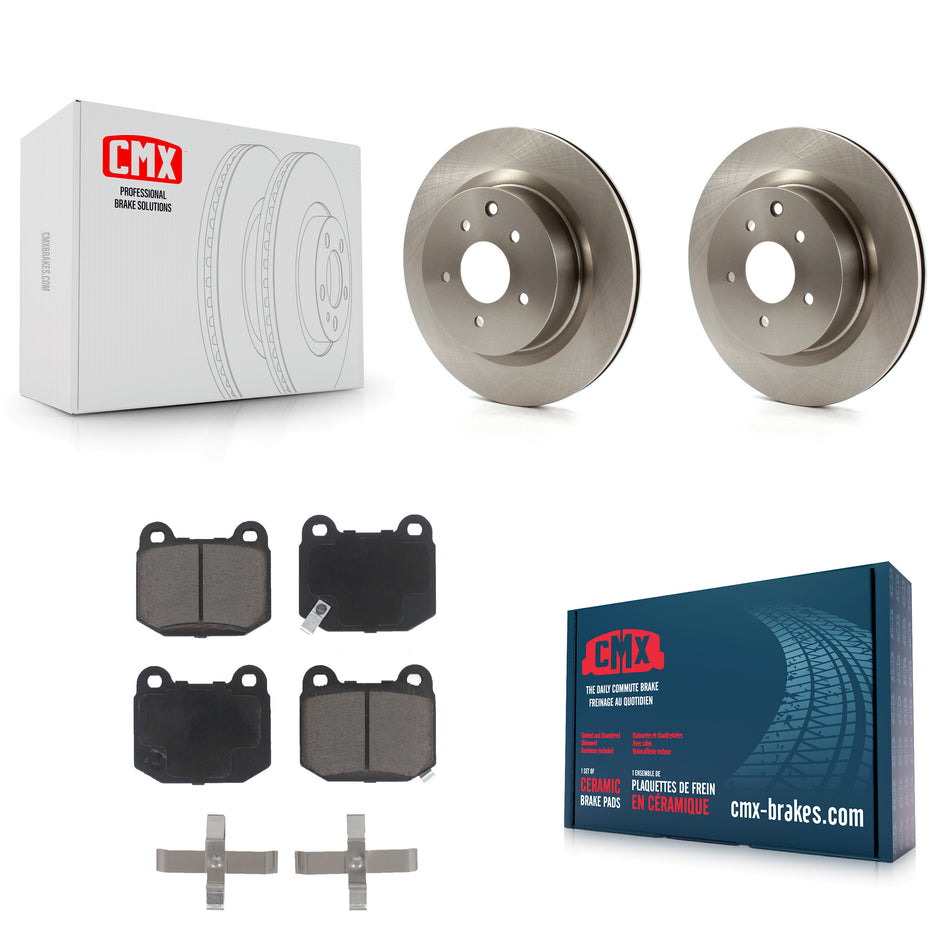 Rear Disc Brake Rotors And Ceramic Pads Kit For Nissan 350Z INFINITI G35 With Brembo Brakes K8C-101771