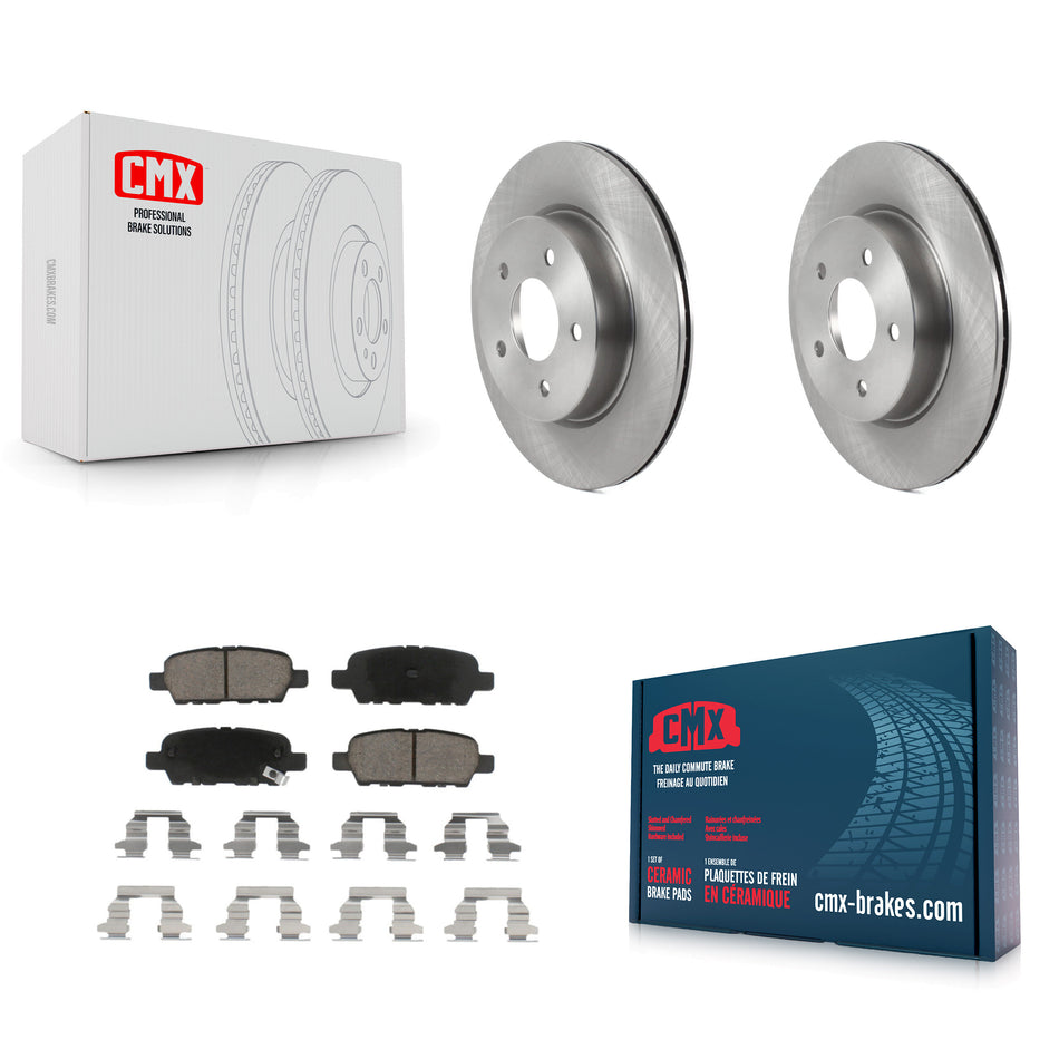 Rear Disc Brake Rotors And Ceramic Pads Kit For Nissan Rogue Sport LEAF Qashqai K8C-101772