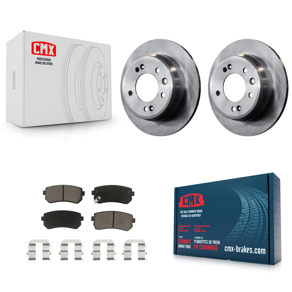 Rear Disc Brake Rotors And Ceramic Pads Kit For Hyundai Elantra Tucson Kia Sportage K8C-101781