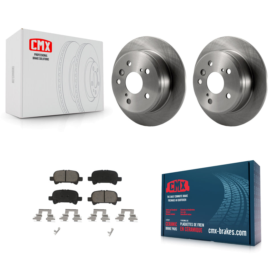 Rear Disc Brake Rotors And Ceramic Pads Kit For Toyota Camry Solara K8C-101788