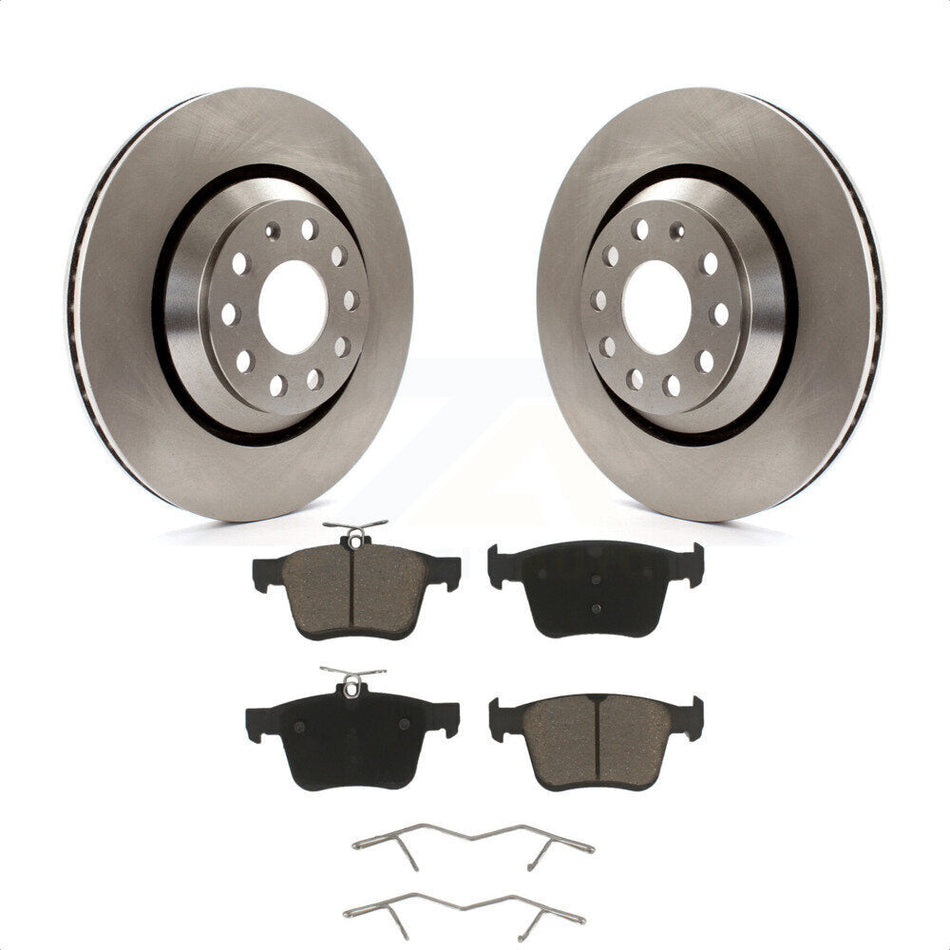 Rear Disc Brake Rotors And Ceramic Pads Kit For Volkswagen Atlas Audi Golf R S3 Q3 A3 Arteon TTS Quattro Cross Sport K8C-101801