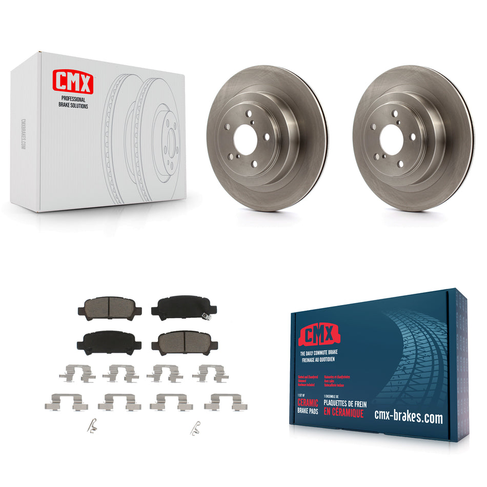 Rear Disc Brake Rotors And Ceramic Pads Kit For Subaru Legacy K8C-101818