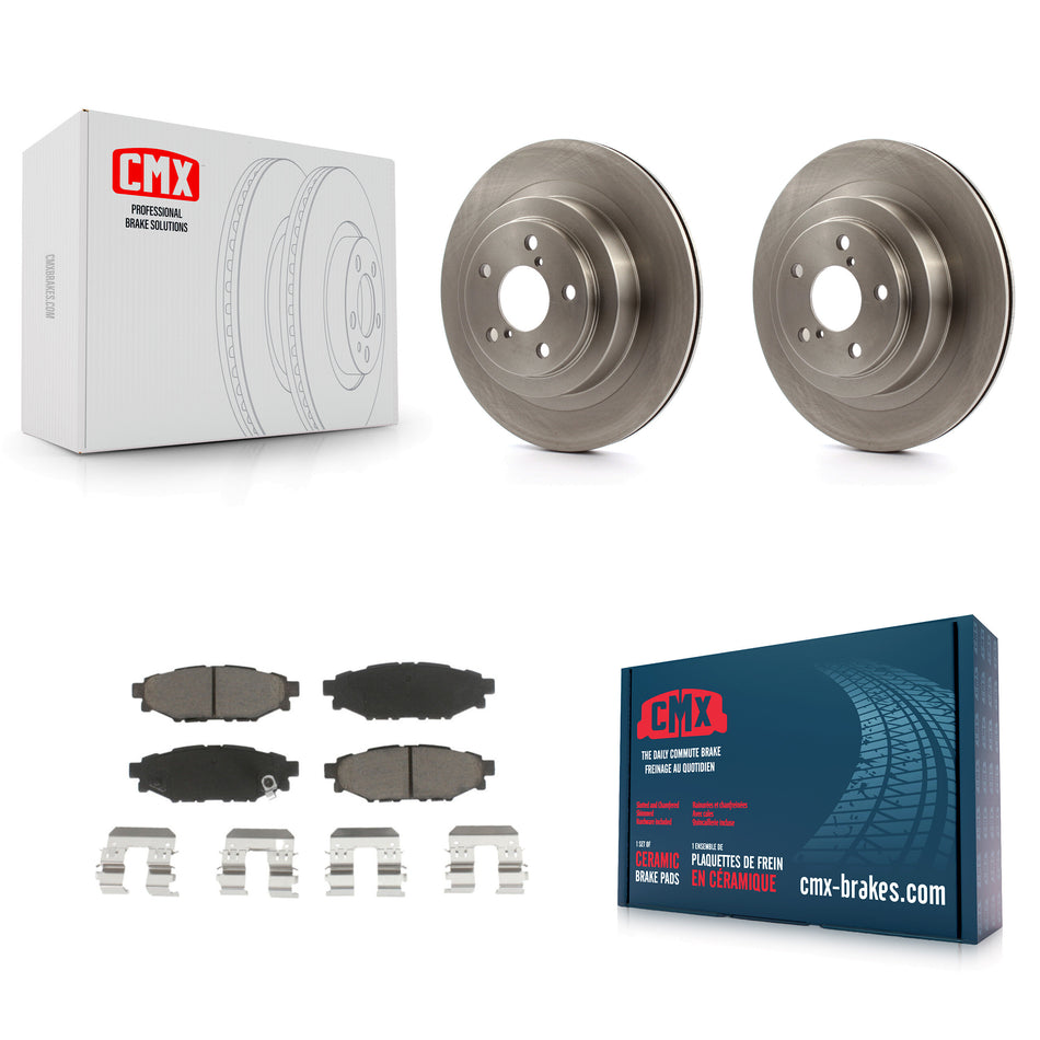 Rear Disc Brake Rotors And Ceramic Pads Kit For Subaru Legacy K8C-101819