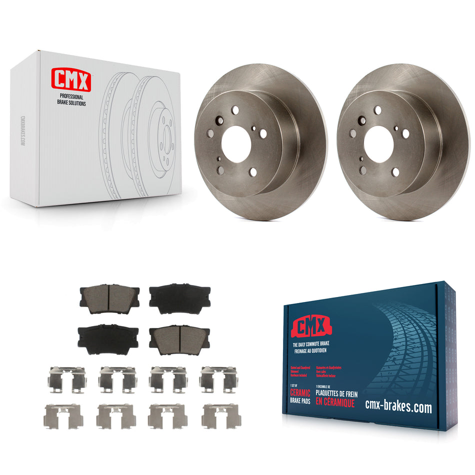 Rear Disc Brake Rotors And Ceramic Pads Kit For Toyota Camry Lexus ES350 Avalon K8C-101821