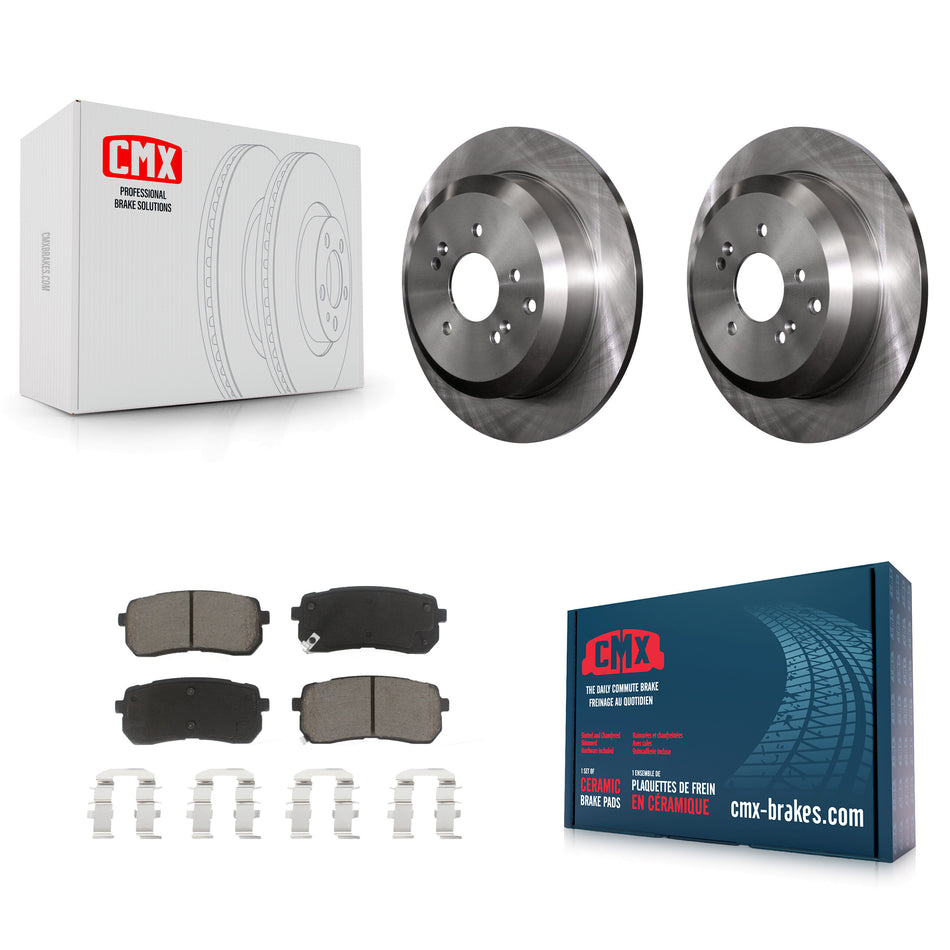 Rear Disc Brake Rotors And Ceramic Pads Kit For 2007-2012 Hyundai Veracruz K8C-101828