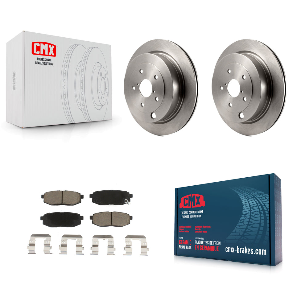 Rear Disc Brake Rotors And Ceramic Pads Kit For Subaru Tribeca B9 K8C-101846