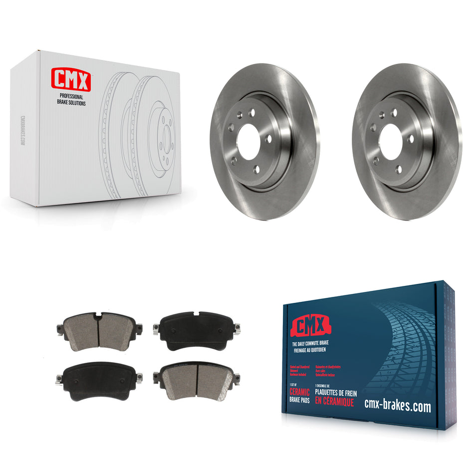 Rear Disc Brake Rotors And Ceramic Pads Kit For Audi A4 Quattro K8C-101853