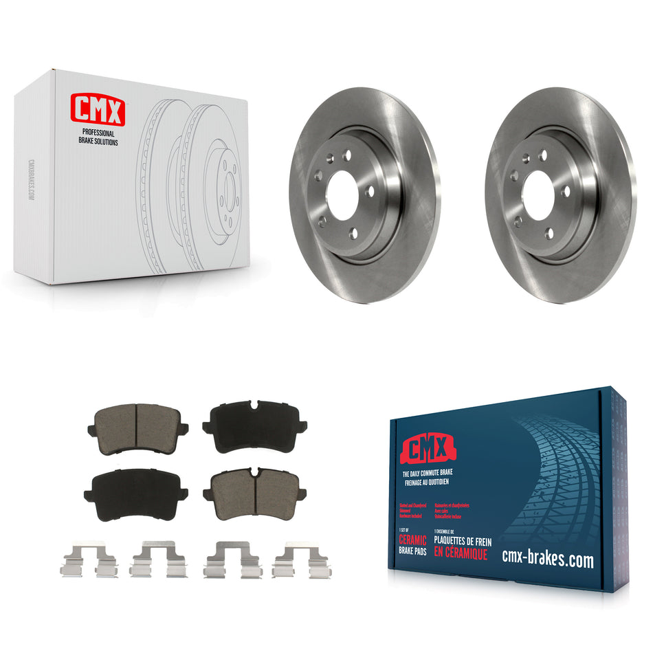 Rear Disc Brake Rotors And Ceramic Pads Kit For Audi A7 Quattro A6 K8C-101854