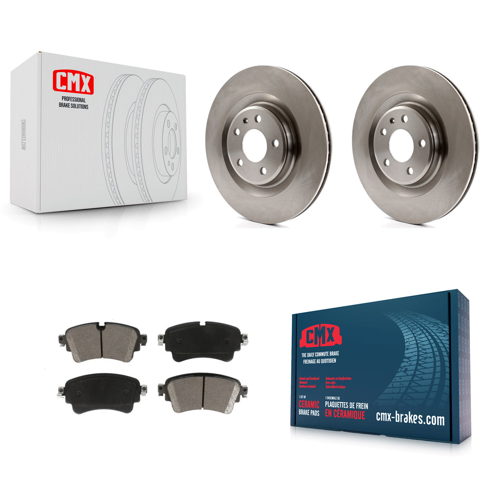 Rear Disc Brake Rotors And Ceramic Pads Kit For Audi Q5 A4 A5 Quattro A6 S5 S4 Sportback allroad PHEV K8C-101856