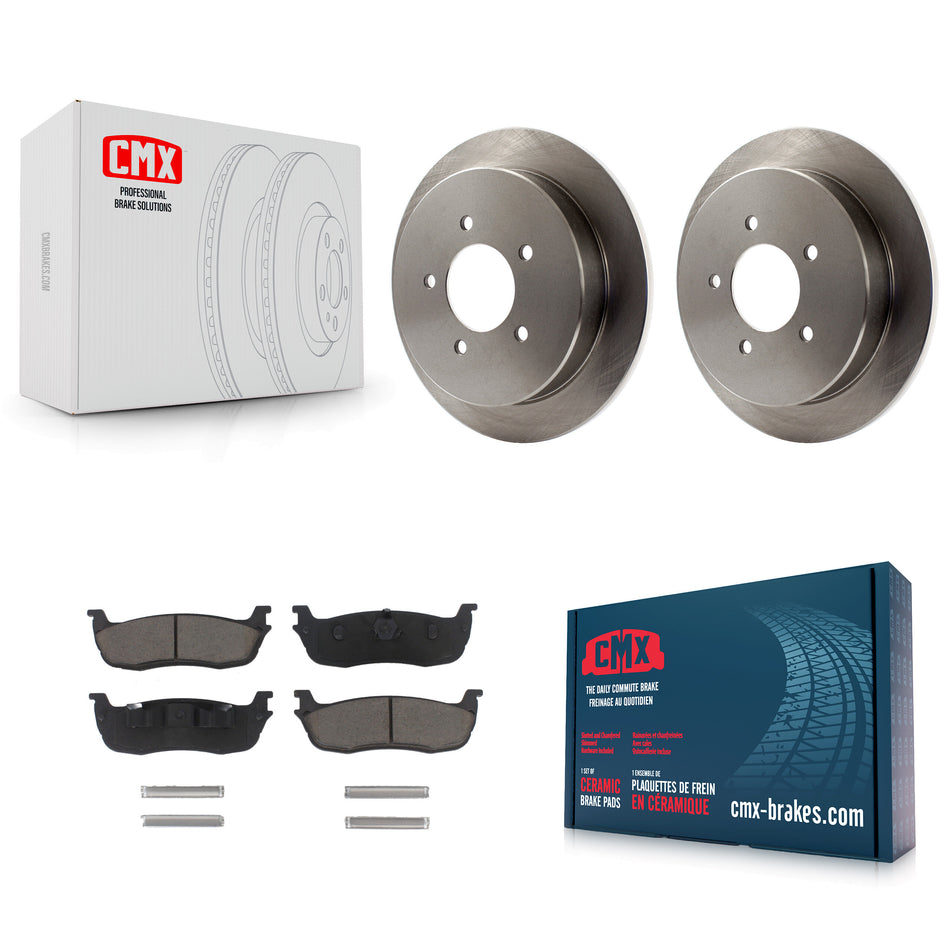 Rear Disc Brake Rotors And Ceramic Pads Kit For Ford F-150 Expedition Lincoln Navigator K8C-101868