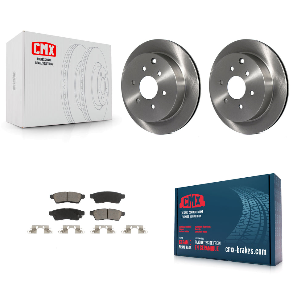 Rear Disc Brake Rotors And Ceramic Pads Kit For Nissan Frontier Xterra Suzuki Equator K8C-101890
