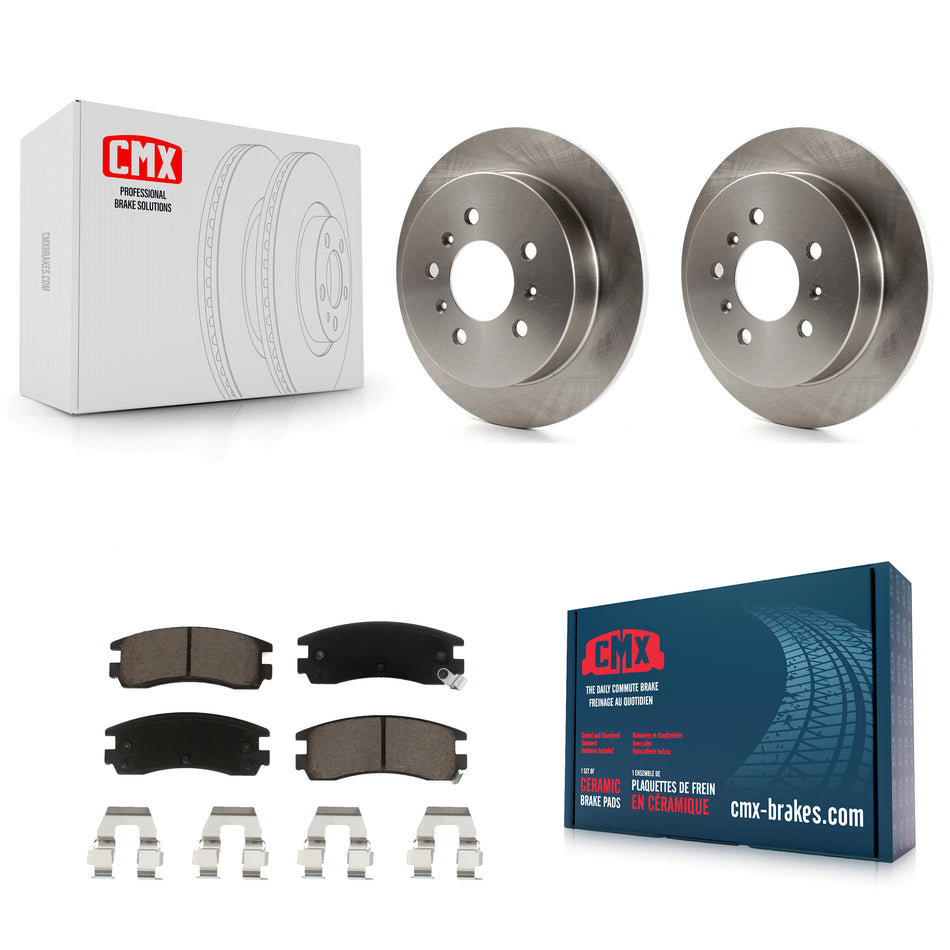 Rear Brake Rotor And Ceramic Pad Kit For Chevrolet Impala Buick Pontiac Century Grand Am Monte Carlo Oldsmobile Prix Venture Alero Regal Intrigue LaCrosse Montana Trans Sport K8C-101892