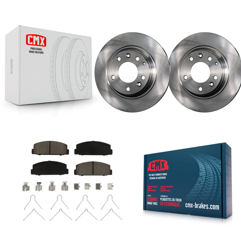 Rear Disc Brake Rotors And Ceramic Pads Kit For Mazda 6 Protege K8C-101897