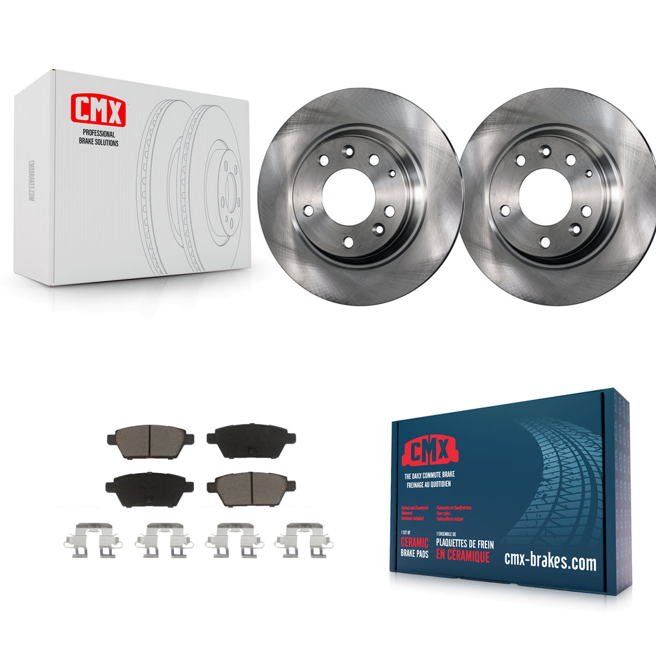 Rear Disc Brake Rotors And Ceramic Pads Kit For Ford Fusion Mazda 6 Lincoln MKZ Mercury Milan Zephyr K8C-101898