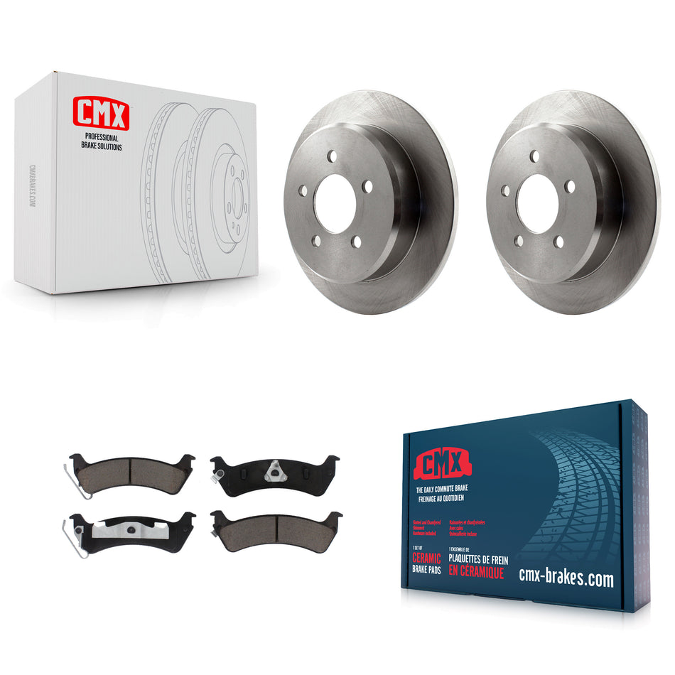 Rear Disc Brake Rotors And Ceramic Pads Kit For Ford Explorer Sport Trac K8C-101903