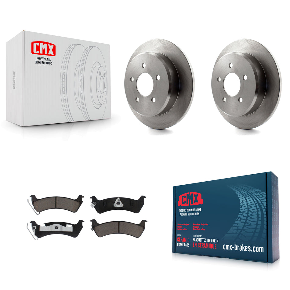 Rear Disc Brake Rotors And Ceramic Pads Kit For Ford Explorer Sport Trac K8C-101903