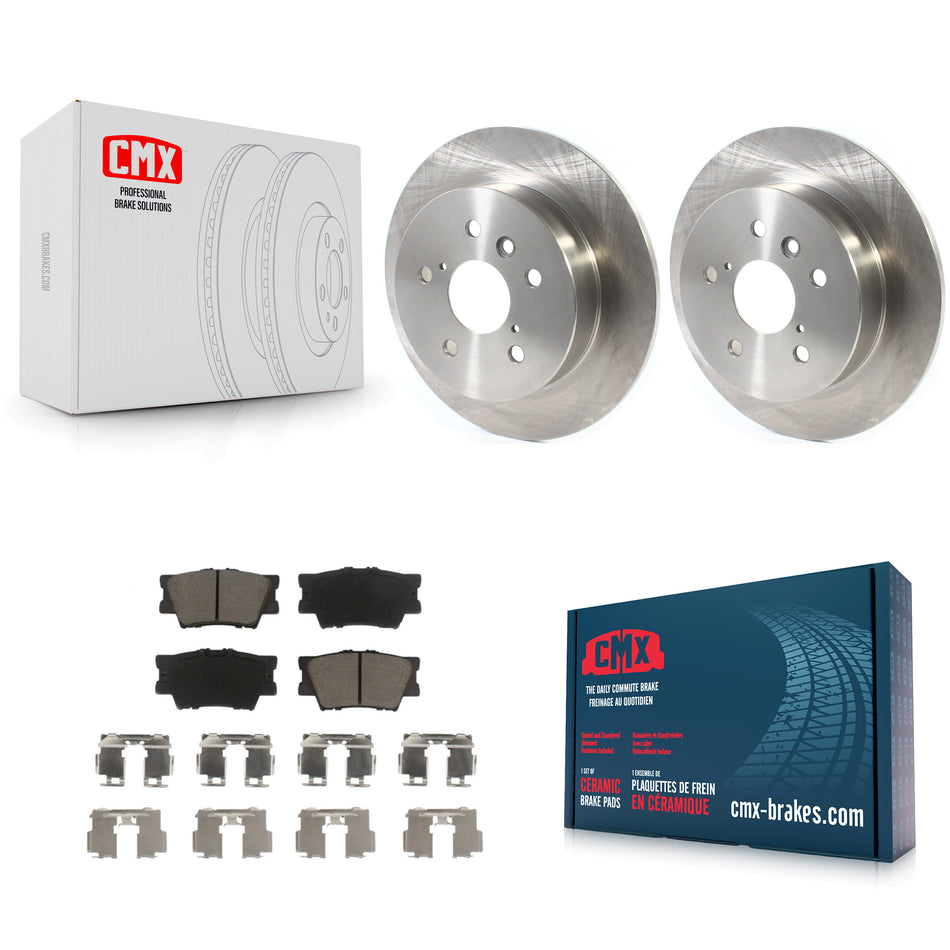 Rear Disc Brake Rotors And Ceramic Pads Kit For Toyota Camry K8C-101906